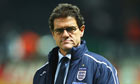 Fabio Capello almost breaks into a smile after seeing England beat Germany in Berlin. 